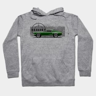 The iconic muscle car from McQueen movie Hoodie